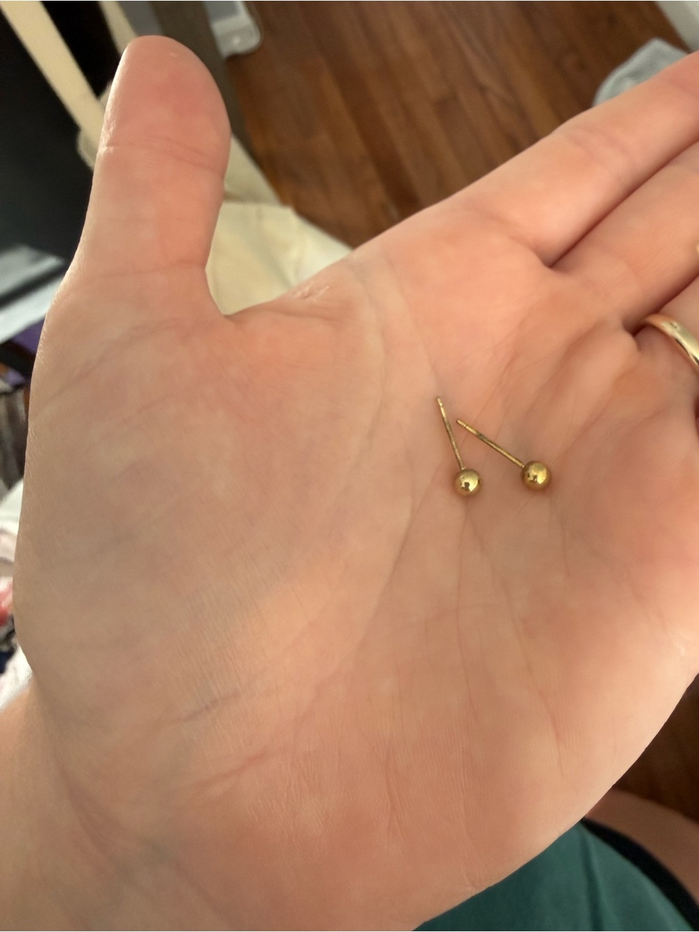 Classic Gold Ball Stud Earrings - Women Jewelry